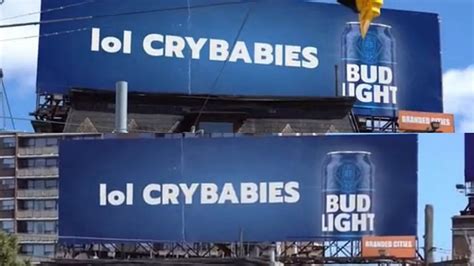 budweiser billboard crybabies|Bud Light did not call its critics ‘crybabies’ on a billboard